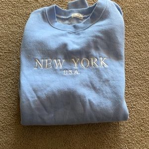 Light blue sweatshirt